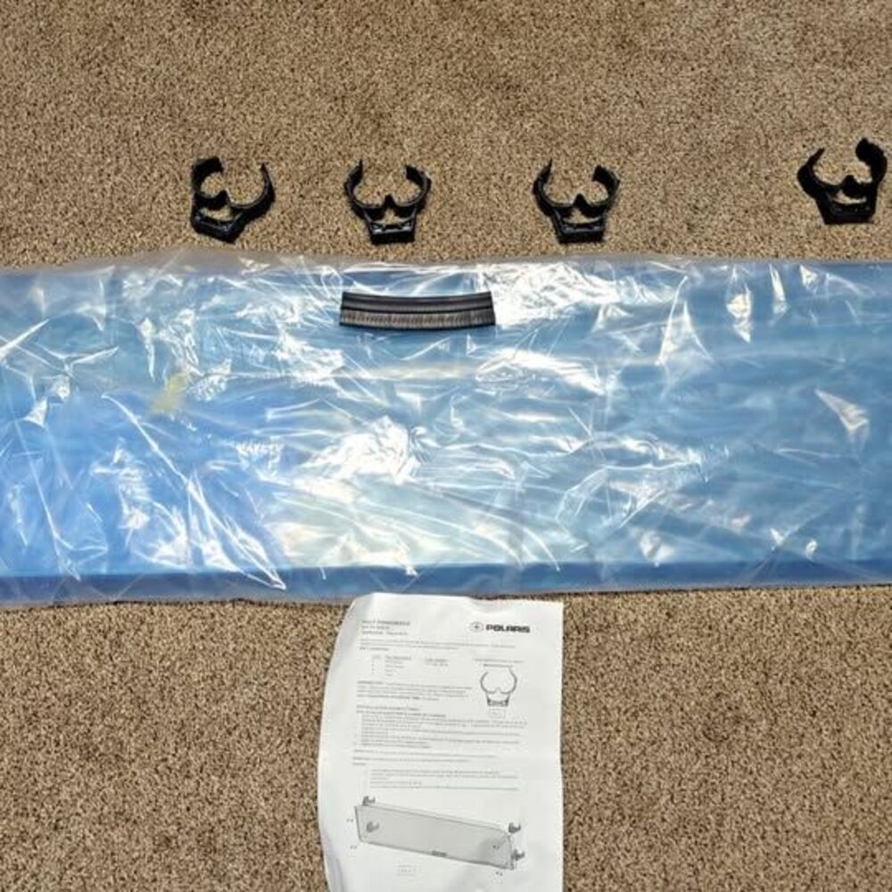 Polaris OEM P2878757 Lock & Ride Half Windshield Like-New G-Clam(Missing Screws)